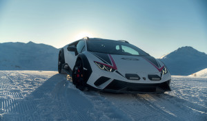 El Lamborghini Huracán Sterrato llega a la nieve desafiando las condiciones invernales