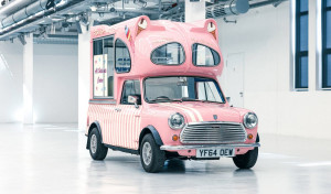 De fresa y  de vanilla, los helados más frescos están en el Mini Ice Cream Van