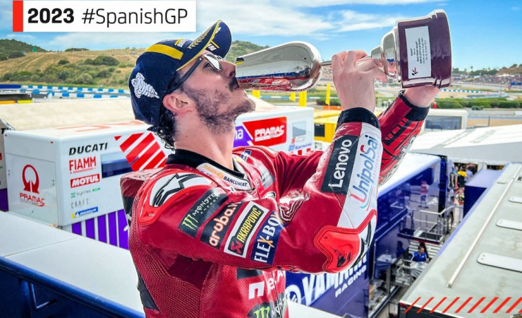 MotoGP. Bagnaia recupera el liderato del Mundial tras su victoria en Jerez