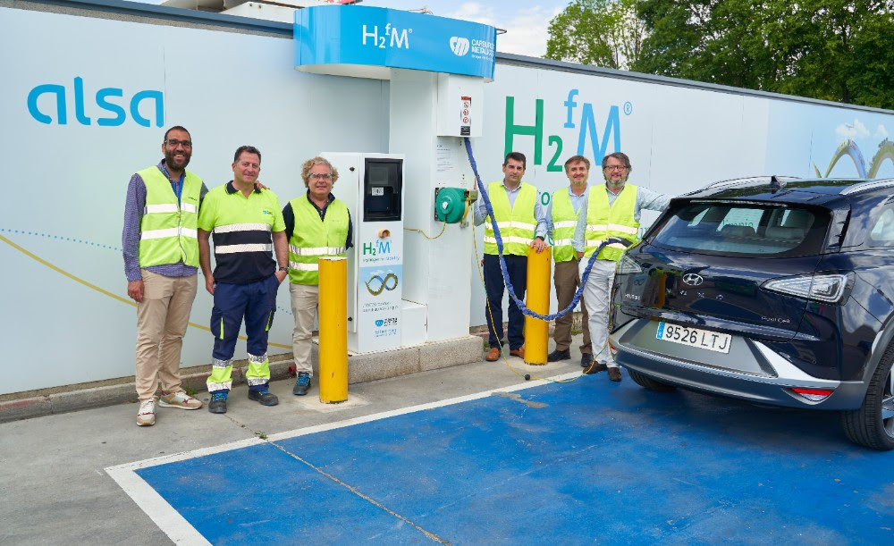 El Hyundai NEXO realiza su primer repostaje de hidrógeno en las instalaciones de Alsa (1)