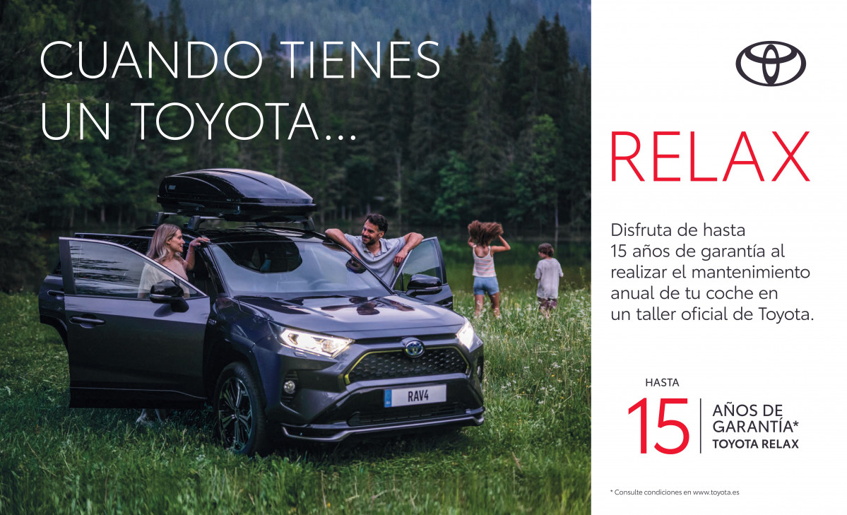 Toyota amplía la garantía de sus vehículos hasta 15 años con el programa Toyota Relax concesionario venta coche (1)