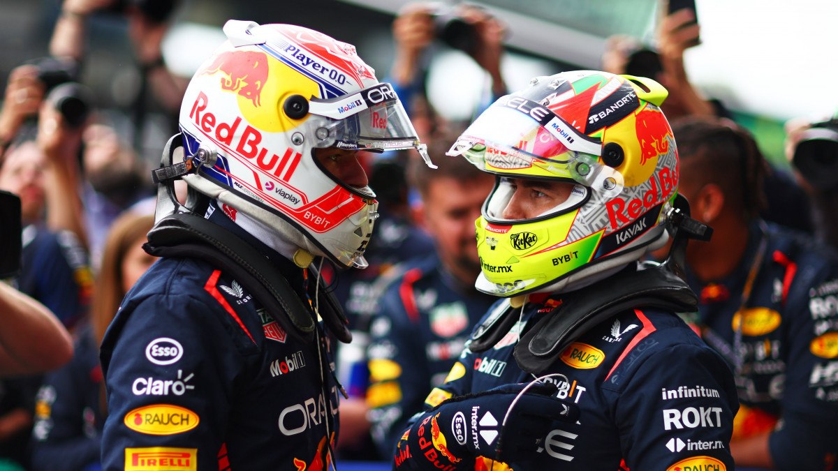 F1. verstappen y checo