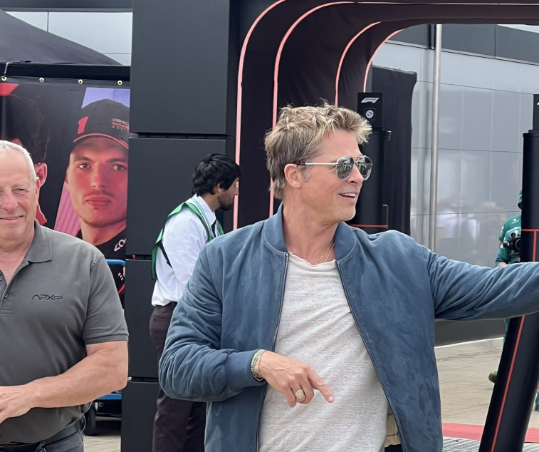 F1. Brad Pitt rueda escenas en Silverstone para una película sobre la Formula 1