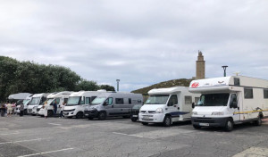 Las autocaravanas toman A Coruña, tercera parada del viaje de la Ruta Yakart Camino de Santiago