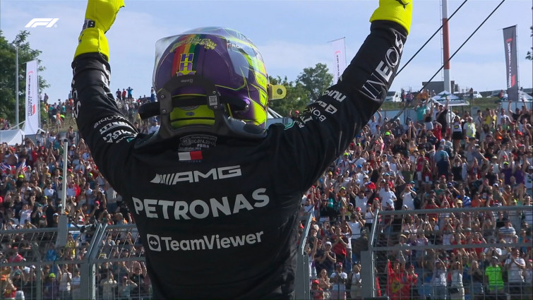 F1.  GP Hungría. Hamilton le birla la pole a Verstappen por 3 milésimas