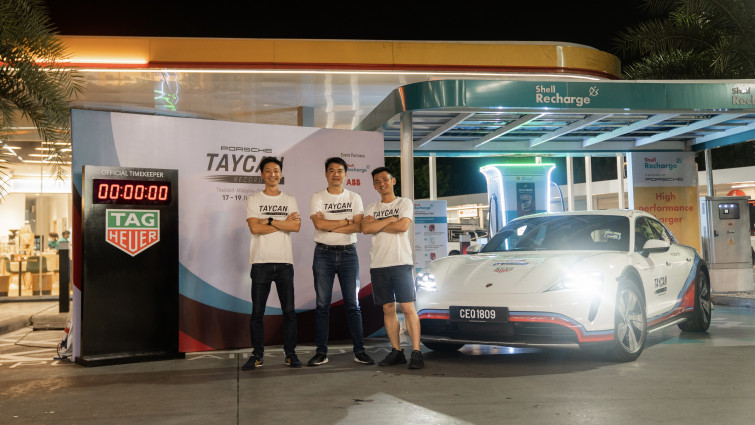 Récord eléctrico. De Tailandia a Singapur en menos de 30 horas con un Porsche Taycan