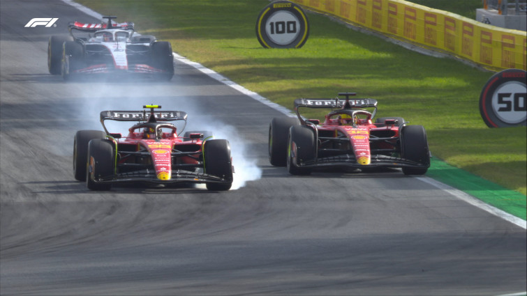 F1. GP Italia. Podio de Sainz en Monza donde los Red Bull se mantuvieron imbatibles