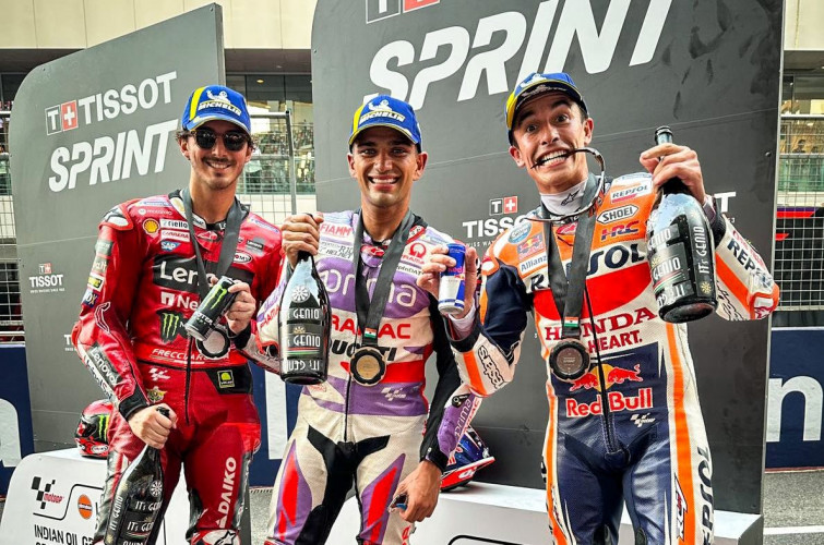 MotoGP | Dos españoles en el podio de la carrera Sprint del GP de India