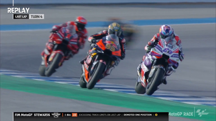 MotoGP. Tremendo carrerón en Tailandia, con victoria de Jorge Martín por delante de Pecco Bagnaia
