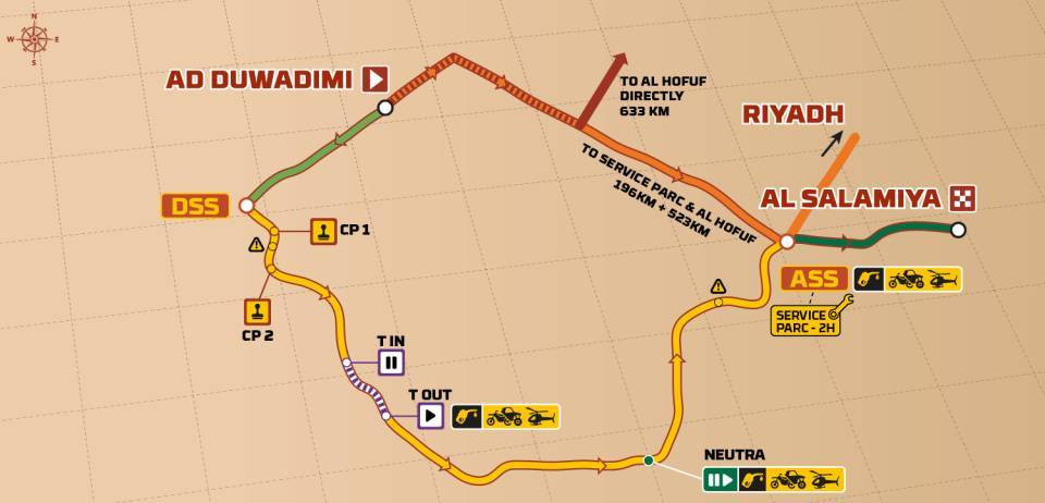 Recorrido Etapa 3. Dakar 2024