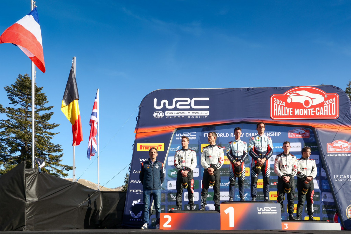 WRC podio rally montecarlo