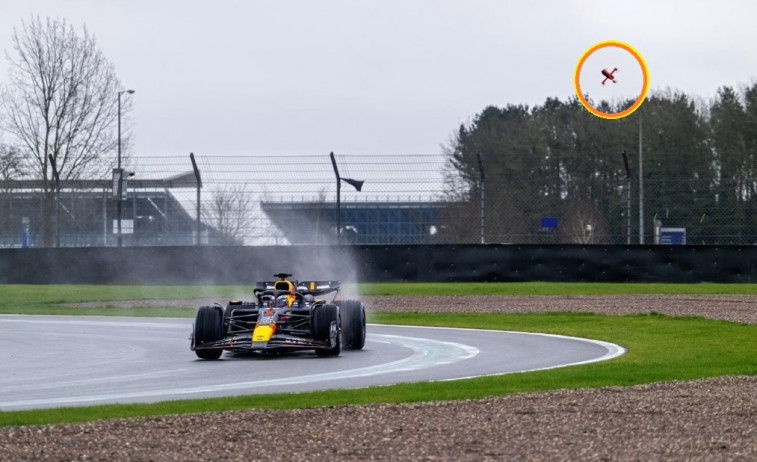 El único capaz de batir a Max Verstappen es un dron, por supuesto, de Red Bull