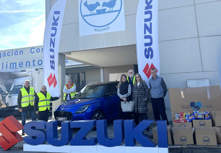 Suzuki entregó tres toneladas y media de alimentos a los afectados por la DANA