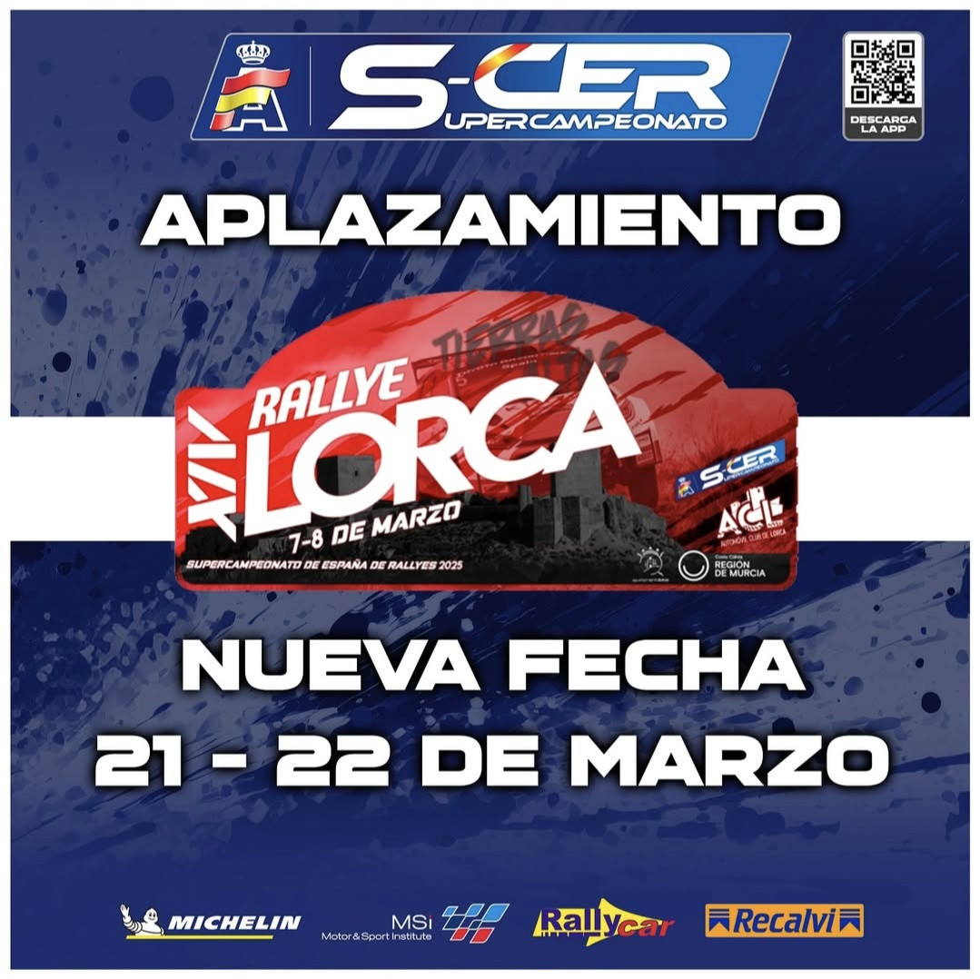 Nuevo cartel rallye tierras altas lorca 2025