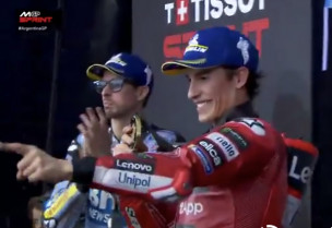 MotoGP. Marc, Álex y Pecco. Sin novedad en el podio de la Sprint del GP de Argentina