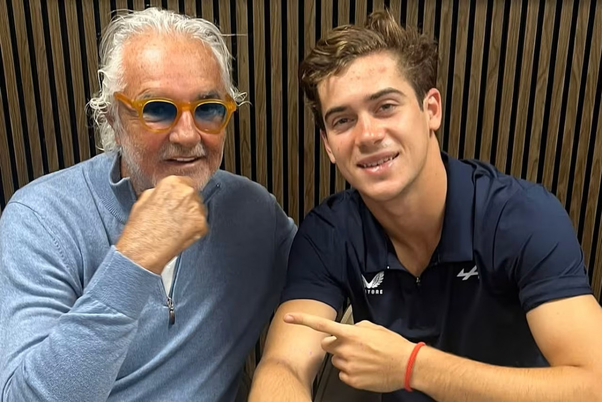 Flavio briatore y franco colapinto. F1
