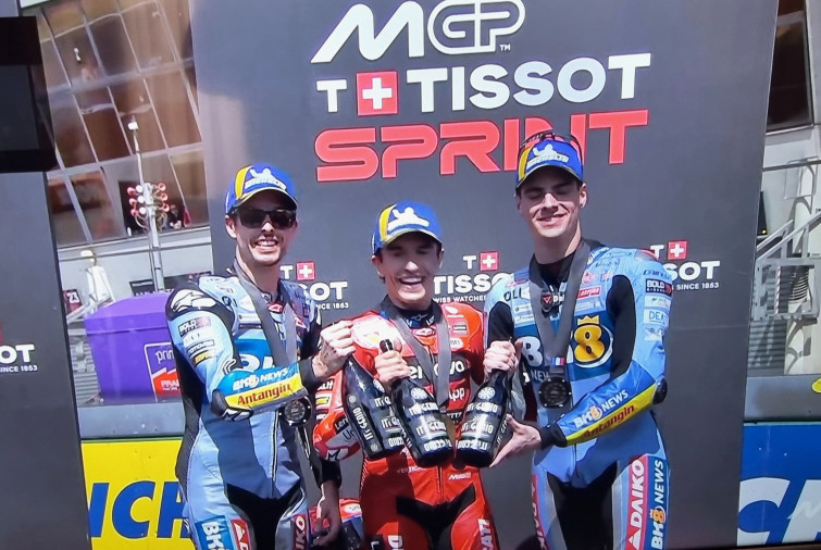MotoGP | Triplete español en la Sprint del GP de Francia: Marc, Alex y Fermín Aldeguer