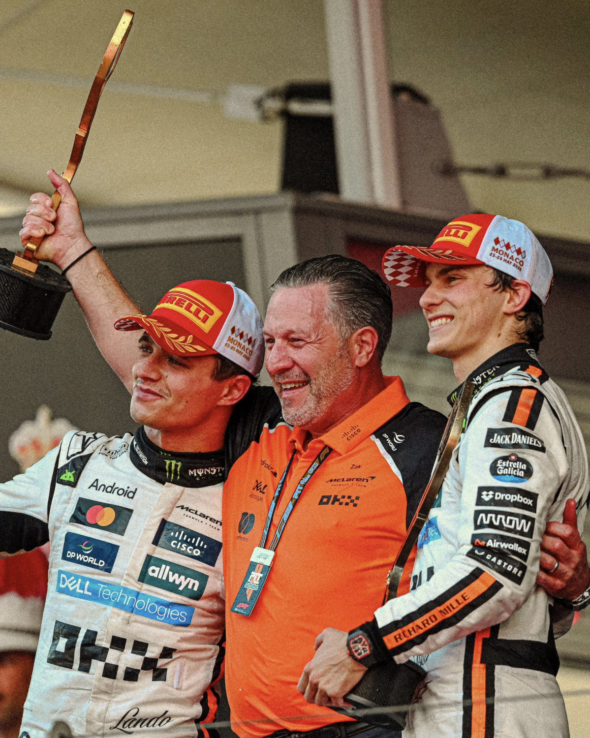 F1. norris. brown. piastri. monaco 2025