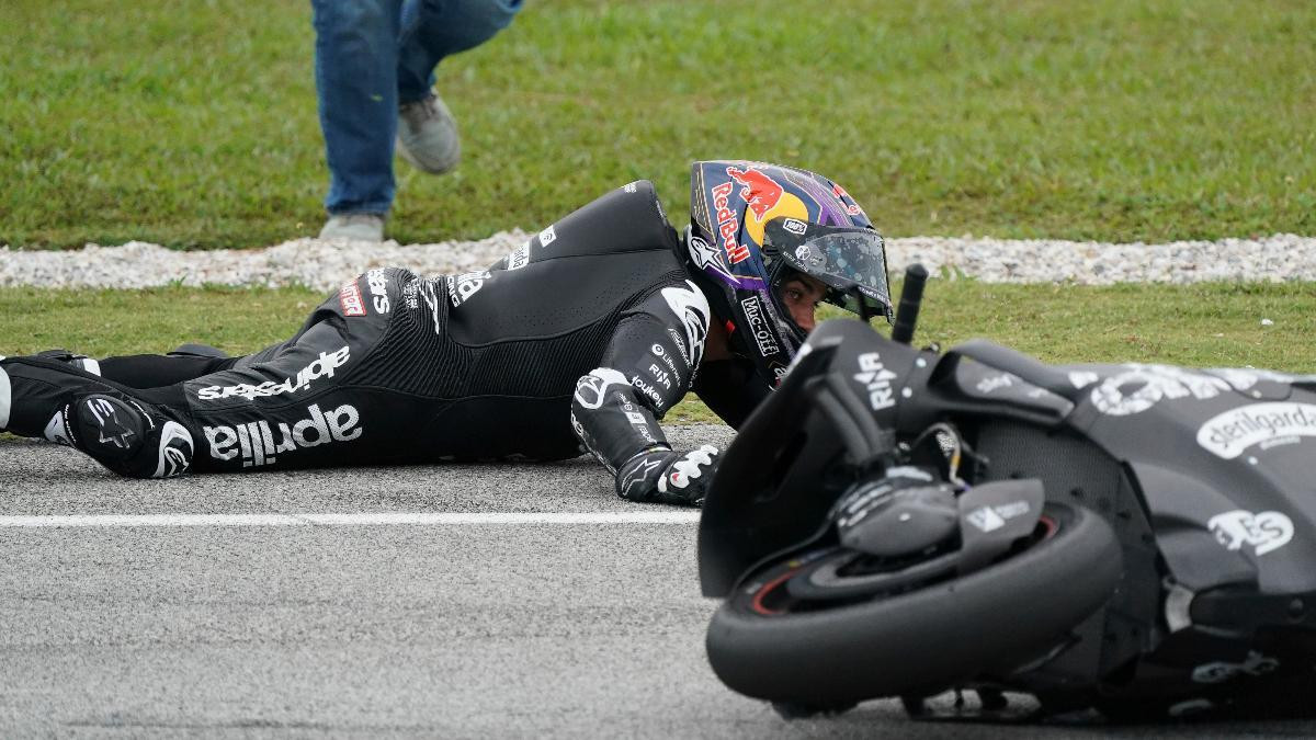 Jorge martin caida aprilia