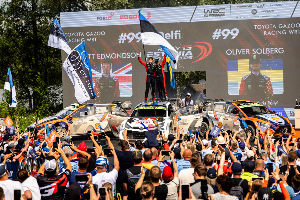 Wrc. rally estonia. oliver solberg win