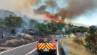 El fuego corta 14 carreteras en el inicio del puente del 15 de agosto, con más de 7 millones de desplazamientos
